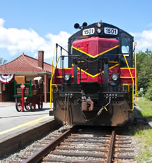 Barnstable Station train